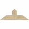 Ekena Millwork Portland Rough Sawn Timber Gable Bracket, Douglas Fir, 36"W x 13"H x 6"D x 6"F, 9/12 Pitch GBW036X13X0606POR00RDF - alternate 1